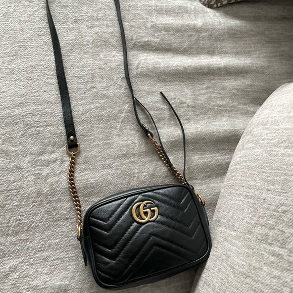 Gucci Leather GG Marmont Mattelassé Mini Bag (448065 - DTD1T) - Picture 6 of 17